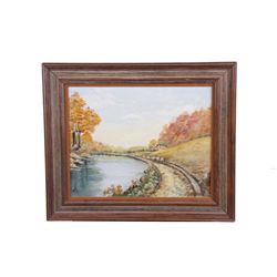 Original Oil on Board by J Henderson