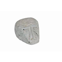 Mexican Carved Green Stone Head
