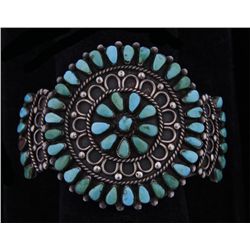 Old Pawn Pettipoint Turquoise Bracelet