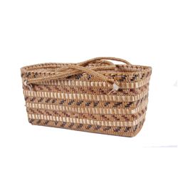 Northwest Coast Salish Basket with Handles