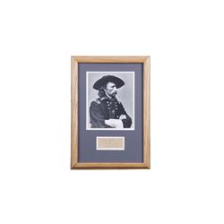 Signature "Yours Truly, C A Custer, Maj Gen"
