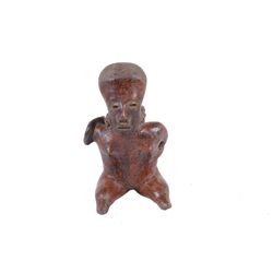 San Sebastian Nayarit Seated Figure with Vessel