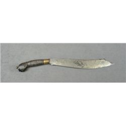 Interesting Large Clip Point Curved Blade Knife