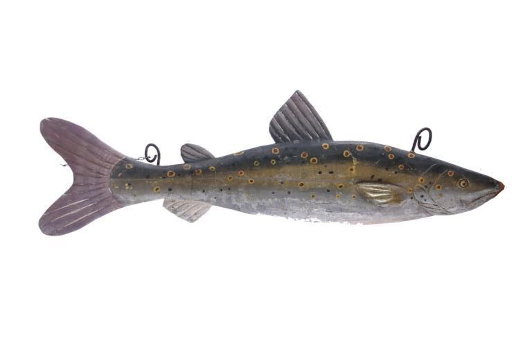 Wooden Carved Fish Wall Hanging