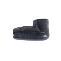 Stone Pipe Bowl - Insized Carved Tortoise Effigy