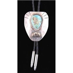 Turquoise & Sterling Bolo Tie