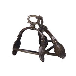 Pair of Rare Early French Bronze Stirrups