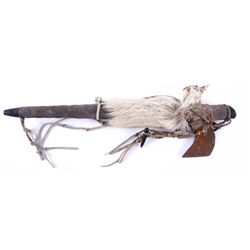 Indian Pipe Ax of Trade Steel with Antler Bowl