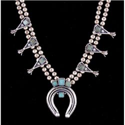 Old Pawn Squash with Turquoise Horseshoe Pendant