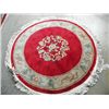 Image 1 : Chinese round red rug