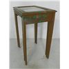 Image 2 : Paint decorated glass top nest of 3 tables