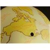 Image 2 : Mid century map of the world glass shade fixture