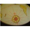 Image 3 : Mid century map of the world glass shade fixture