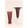 Image 1 : 2 amethyst 1950's vases