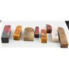 Image 2 : Box of 8 soft stone seals in Huanghuali square box