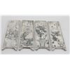 Image 1 : Set of 4 silver plated panels