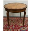 Image 1 : French walnut & satinwood round table ca 1920's