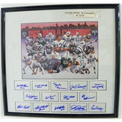 1969 Super Bowl III World Champion Jets lithograph