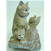 Image 3 : Kazmar porcelain grouping of "Bobcat Family"