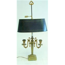 Bronze 2 arm bouilliart lamp