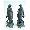 Image 1 : Pair 19th c. Spelter classical Ansonia "Figures"