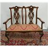 Image 1 : Ball & claw mahogany Chippendale style loveseat