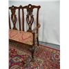 Image 2 : Ball & claw mahogany Chippendale style loveseat