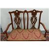 Image 3 : Ball & claw mahogany Chippendale style loveseat