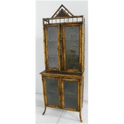 Bamboo paint decorated cabinet