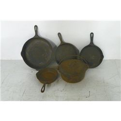 Group lot of iron cookware