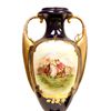Image 2 : Pair Vienna style cobalt double handle urns