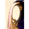 Image 7 : Pair Vienna style cobalt double handle urns