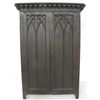 Image 1 : Victorian Gothic mahogany two door wardrobe