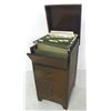 Image 2 : Lift top mahogany 2 drawer file cabinet