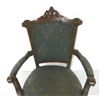 Image 3 : Pair 19th c. Renaissance Revival open arm chairs