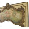 Image 3 : Old rococo carved & painted Trumeau mirror