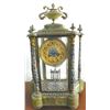 Image 2 : 3 piece alabaster & enamel clock set