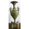 Image 4 : 3 piece alabaster & enamel clock set