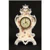 Image 2 : 19th c. 3 piece handpainted porcelain clock set