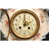 Image 3 : 19th c. 3 piece handpainted porcelain clock set