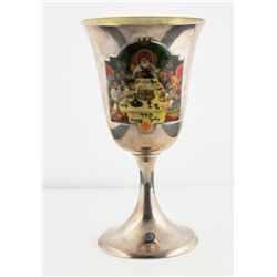 Sterling silver Steiff Kiddush cup for Passover