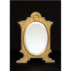 Bronze mirror with jewels