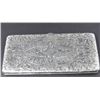 Image 1 : Etched silver cigarette case / purse