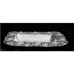 Rectangular sterling silver bowl