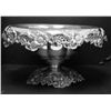 Image 1 : Sterling silver compote with "Floral" apron & base