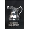 Image 1 : 19th c. sterling silver pitcher with floral design