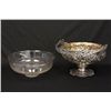 Image 5 : 800 Austrian silver basket with glass insert