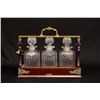 Image 1 : Tiffany liquor caddy with 3 crystal decanters