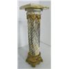 Image 2 : Pair monumental marble & bronze pedestals