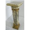 Image 3 : Pair monumental marble & bronze pedestals